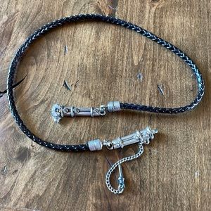 Brighton Brown Silver Hardware Belt